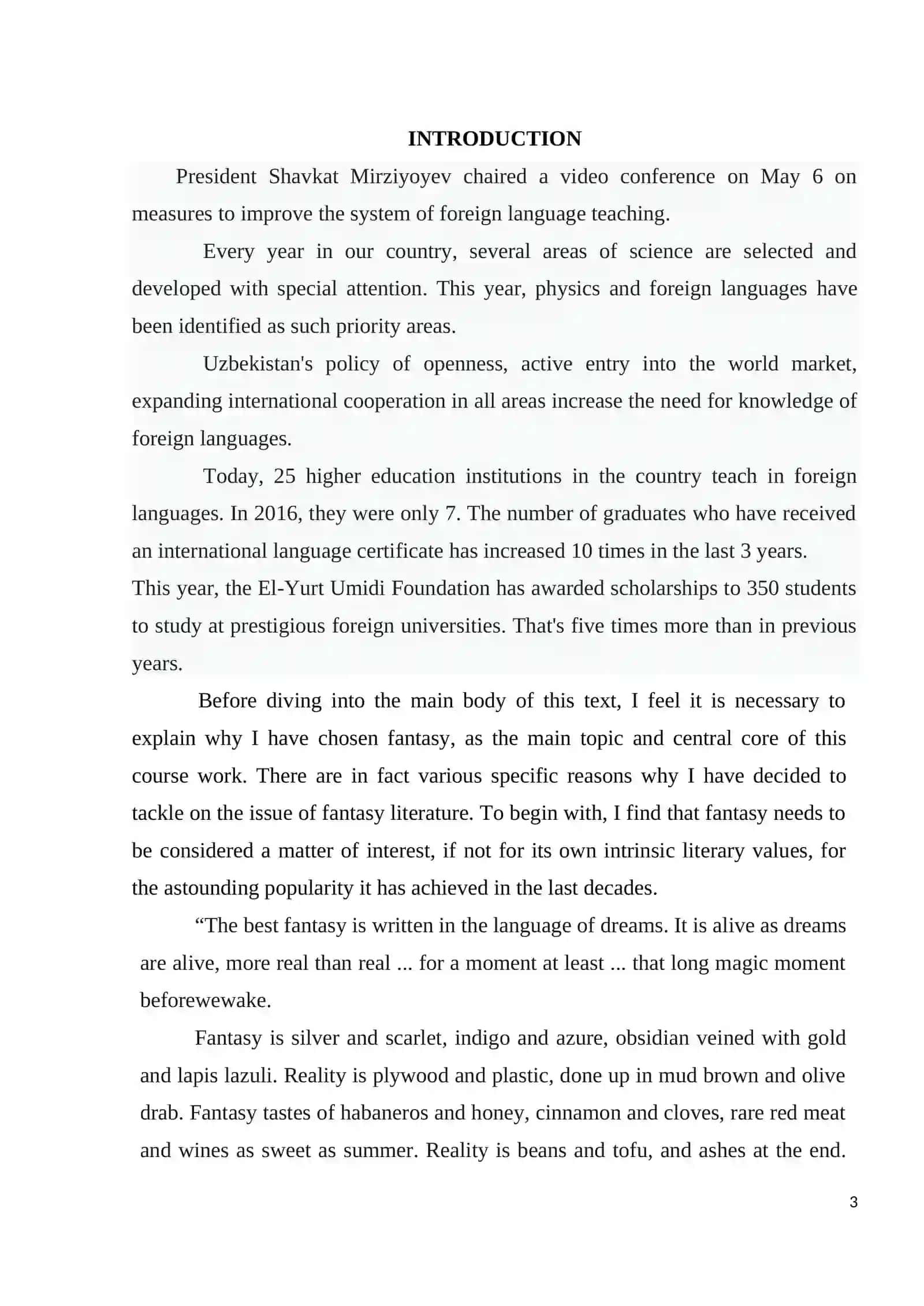 BRITISH FANTASY FICTION IN THE 20TH CENTURY 3