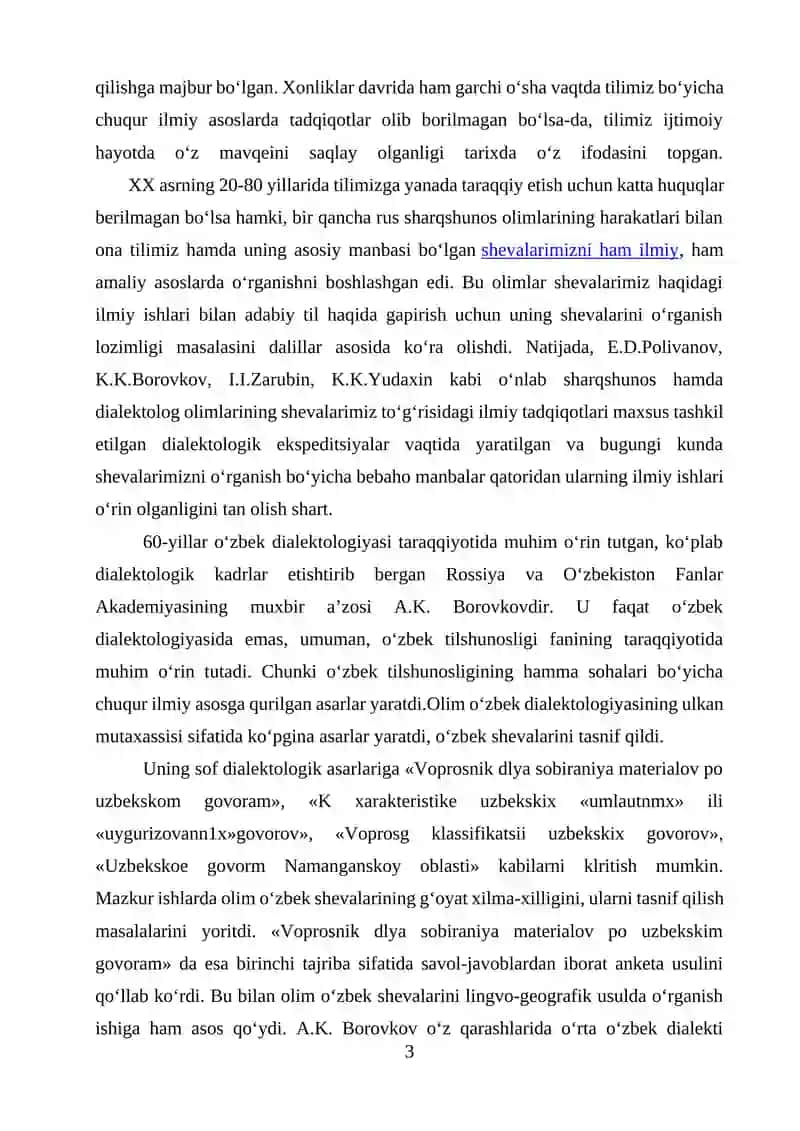 HOZIRGI O`ZBEK SHEVALARI VA QORAQALPOQ TILI 3