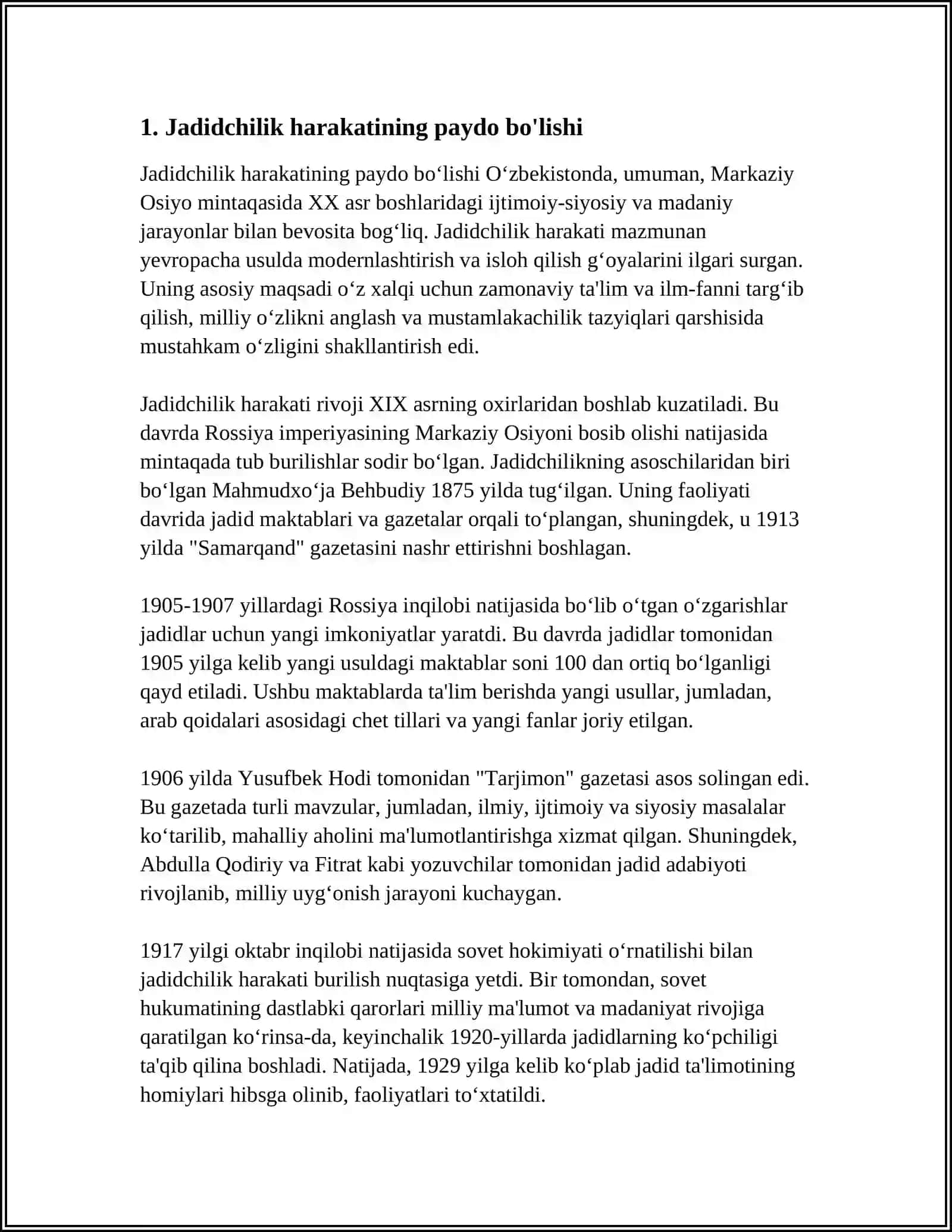 Jadidchilik Harakati Namoyondalari 3