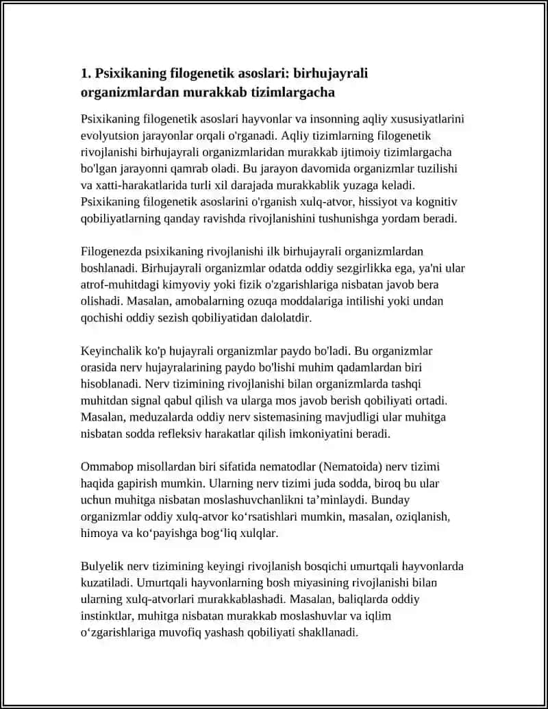 PSIXIKANING FILOGENETIK TARAQQIYOTI 3