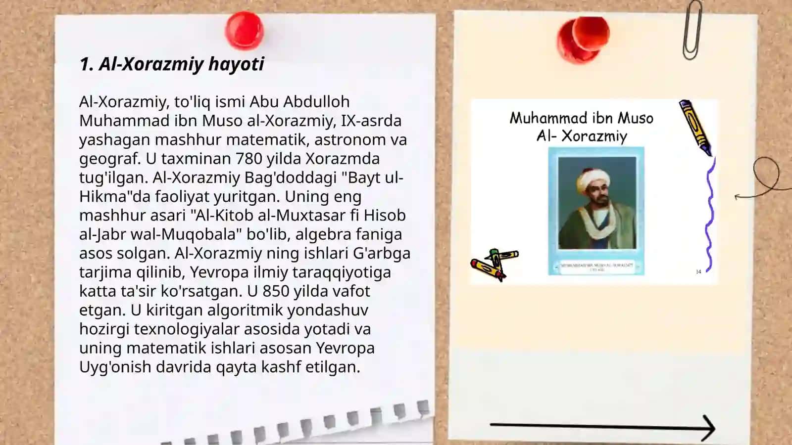 Al-Xorazmiyning matematikaga qo'shgan hissasi 3