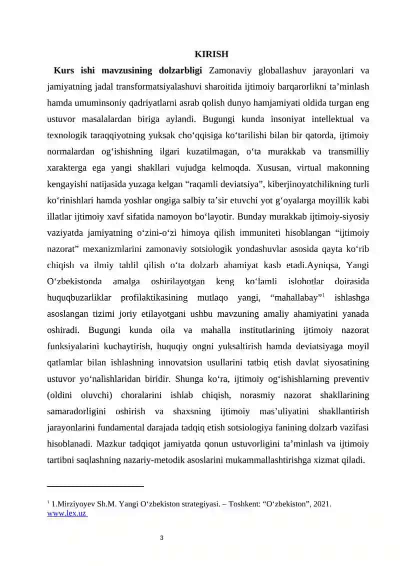 Deviant xulq-atvor va ijtimoiy nazorat mexanizmlari 3