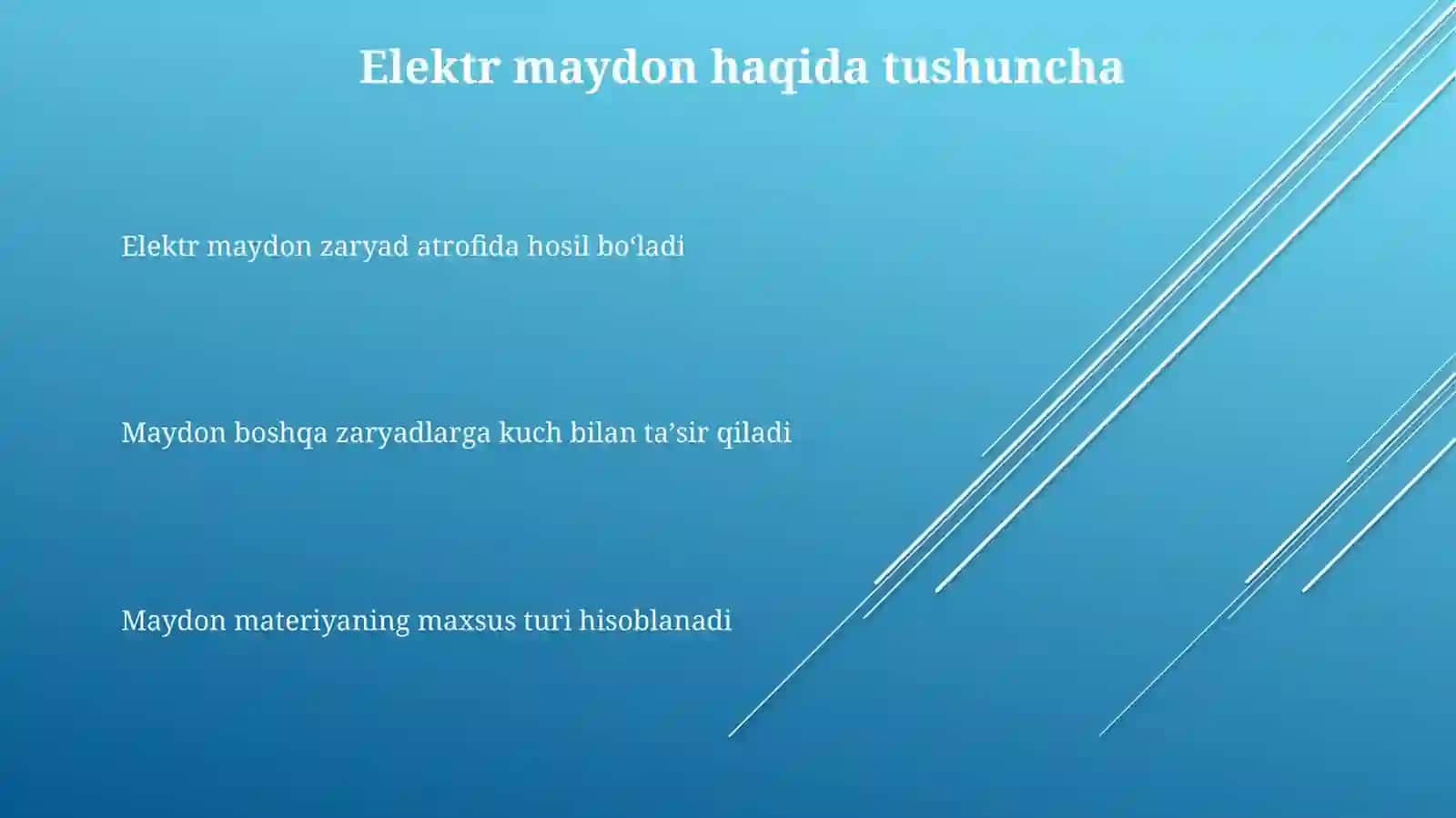 Elektrmaydonkuchlanganligipotensialbajarganishi 3