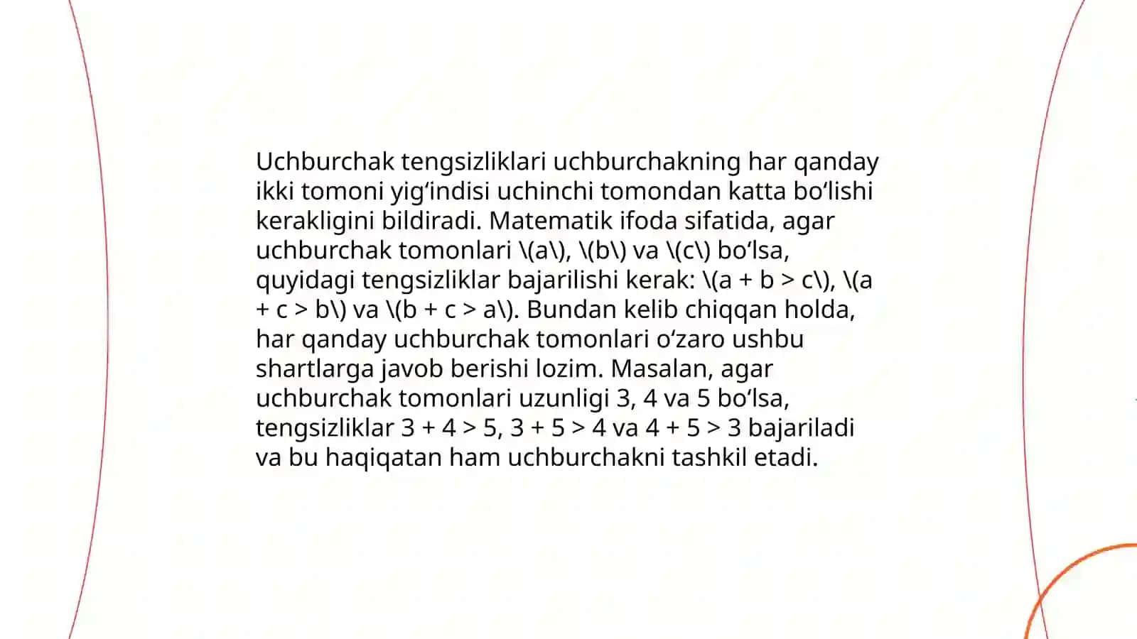 Geometrik tengsizliklar 3
