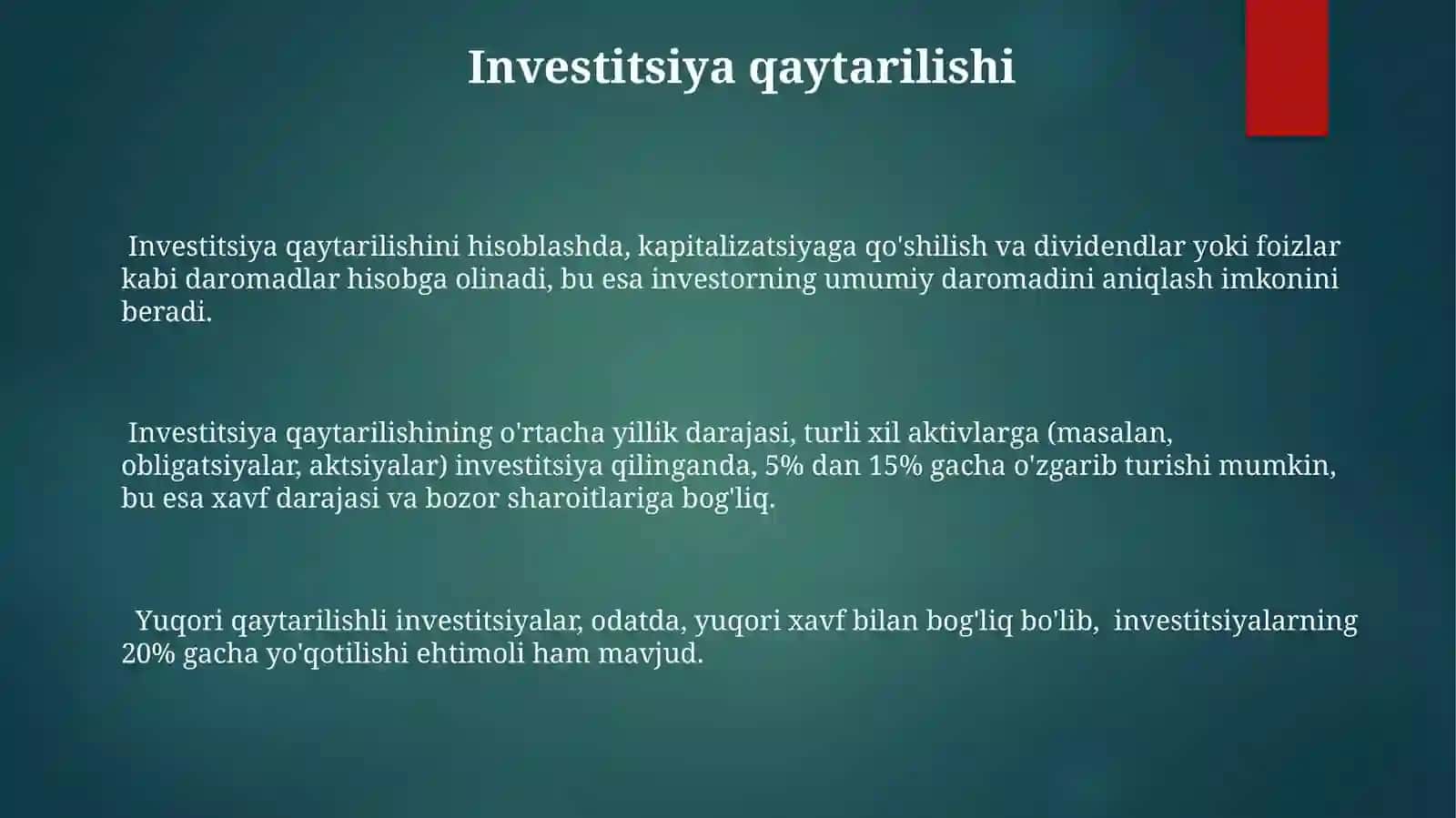 Investitsiya funksiyasiva omillari 3
