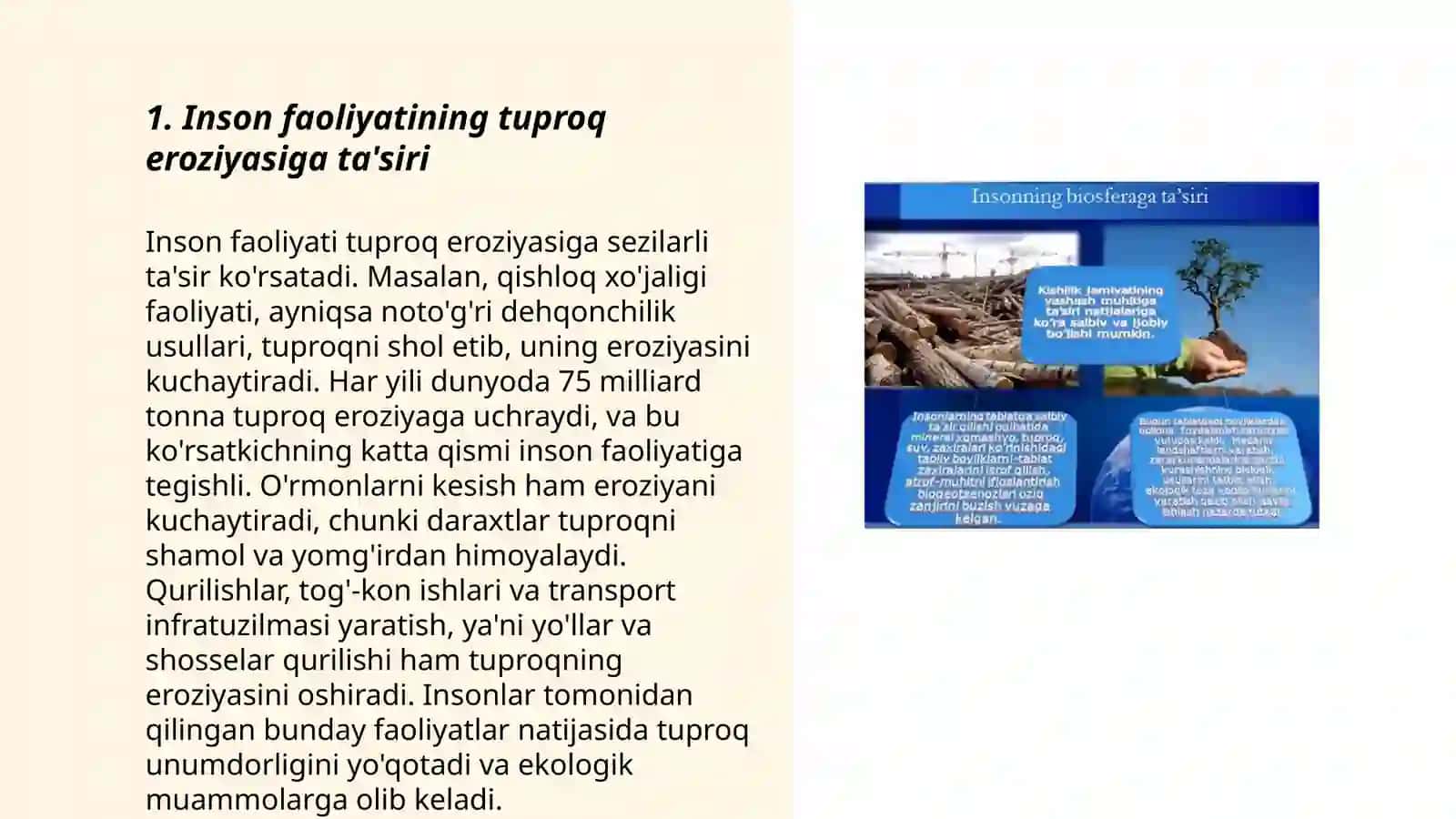 Insonning tuproqlarga ta'siri va uning ahamiyati 3
