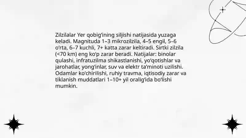 Tabiiy ofatlar va ularning oqibatlari 3