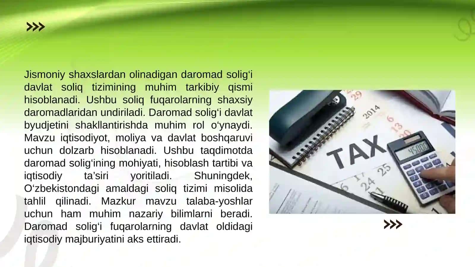 Jismoniy shaxslardan olinadigan daromad solig‘i 3