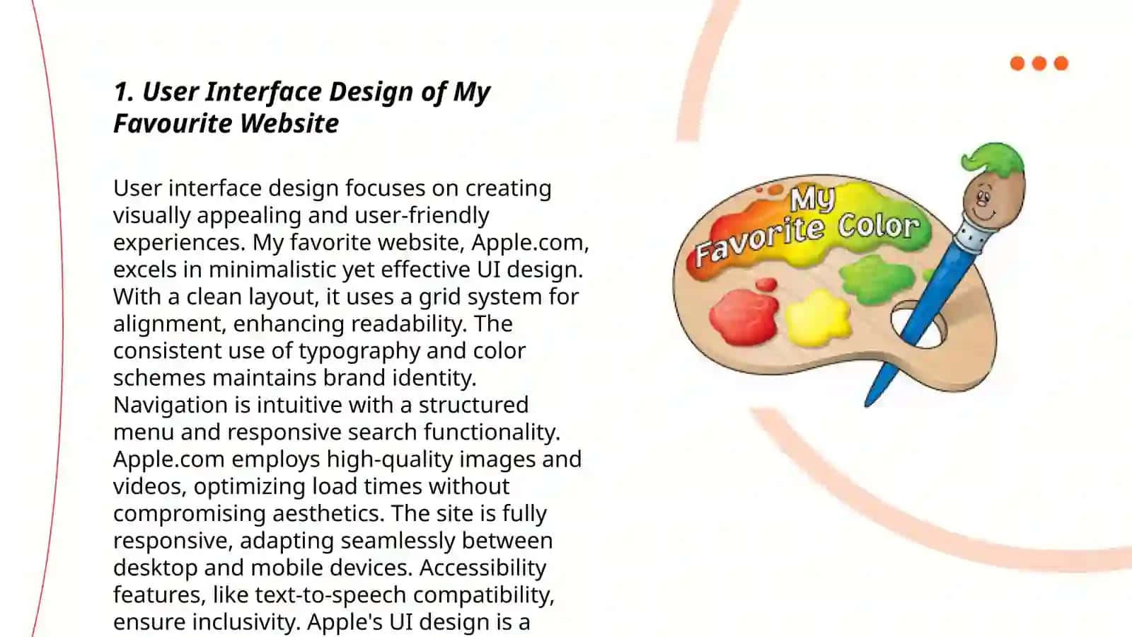 User Interface Design of My Favourite Website 3
