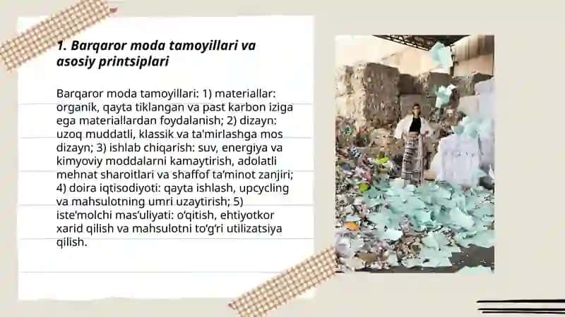 Barqaror moda tamoyillari va asosiy printsiplari 3