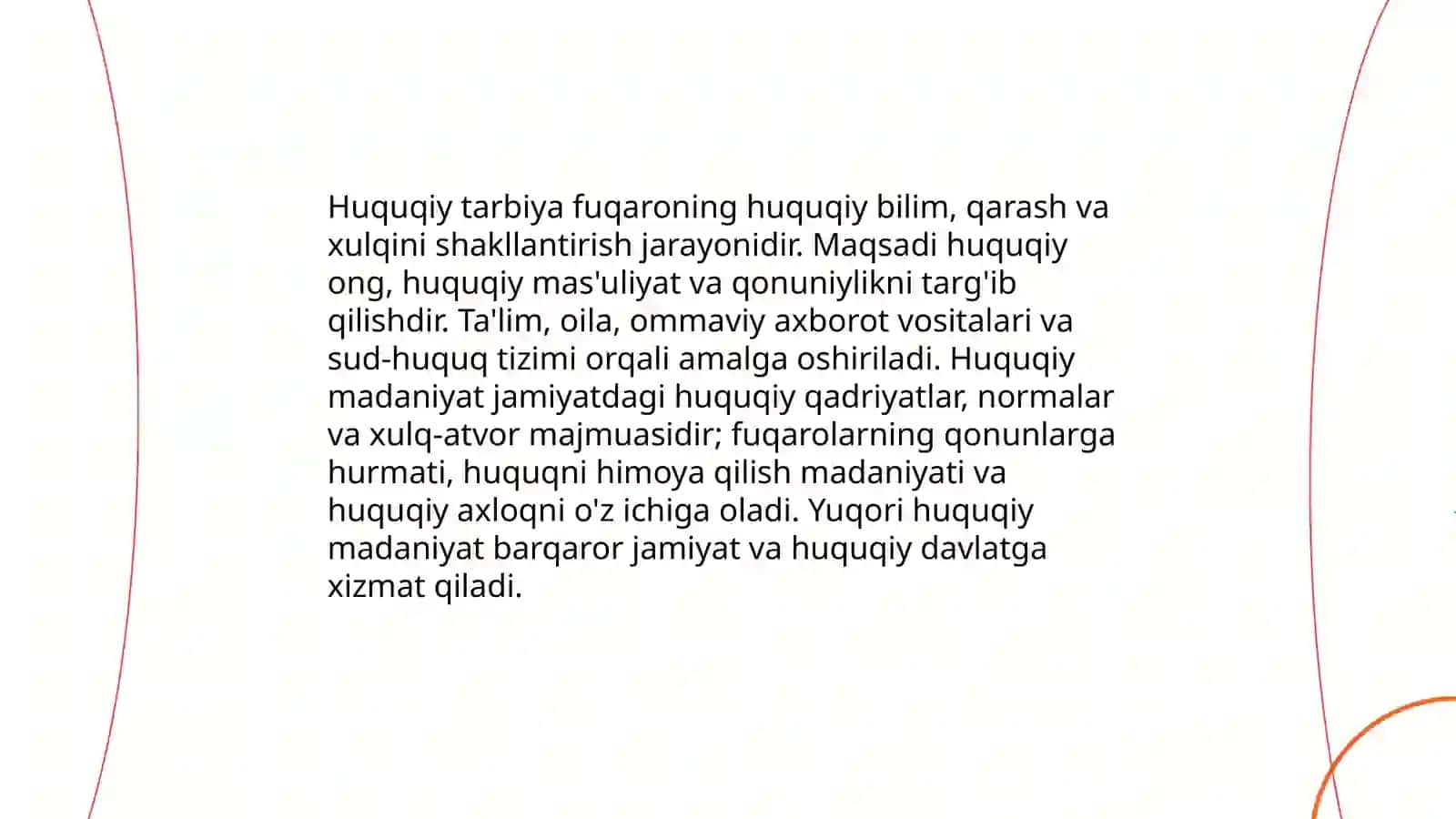 HUQUQIY TARBIYA 3