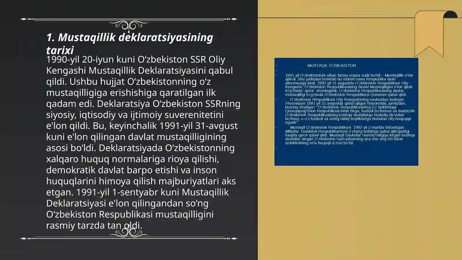 Mustaqillik deklaratsiyasi va uning tarixiy ahamiyati 3