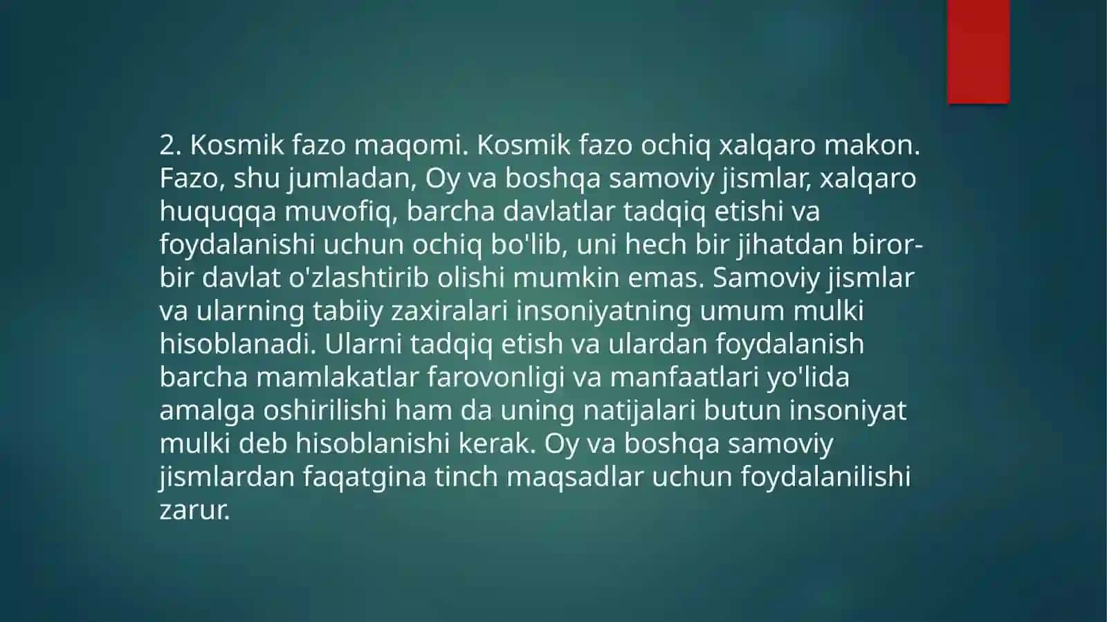 Xalqaro kosmik huquq 3
