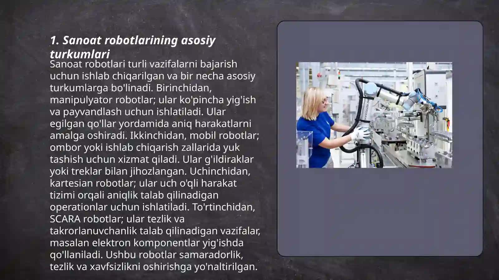 Sanoat roboti va uning sturturasi 3