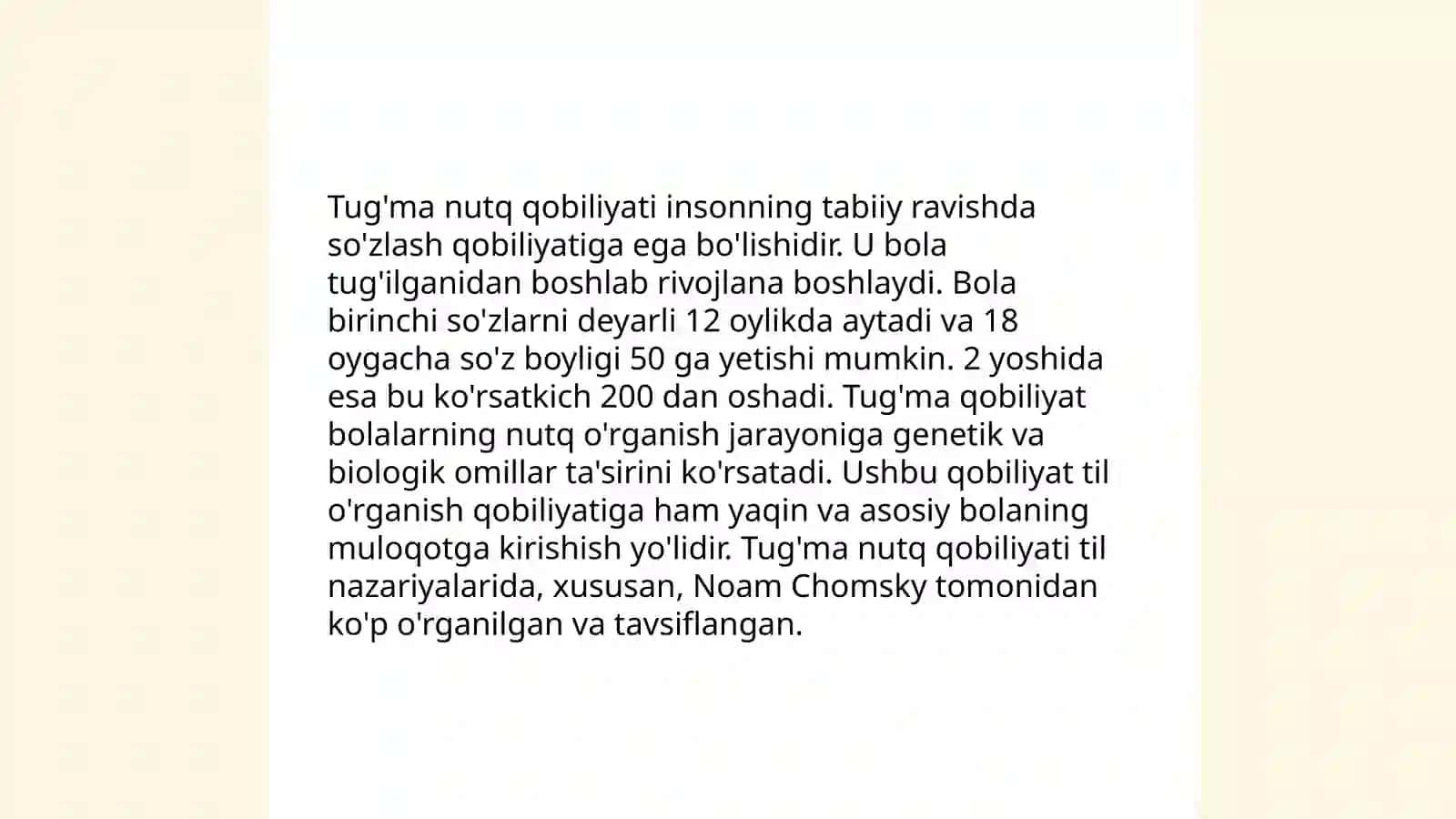 Tug'ma nutq qobiliyati 3