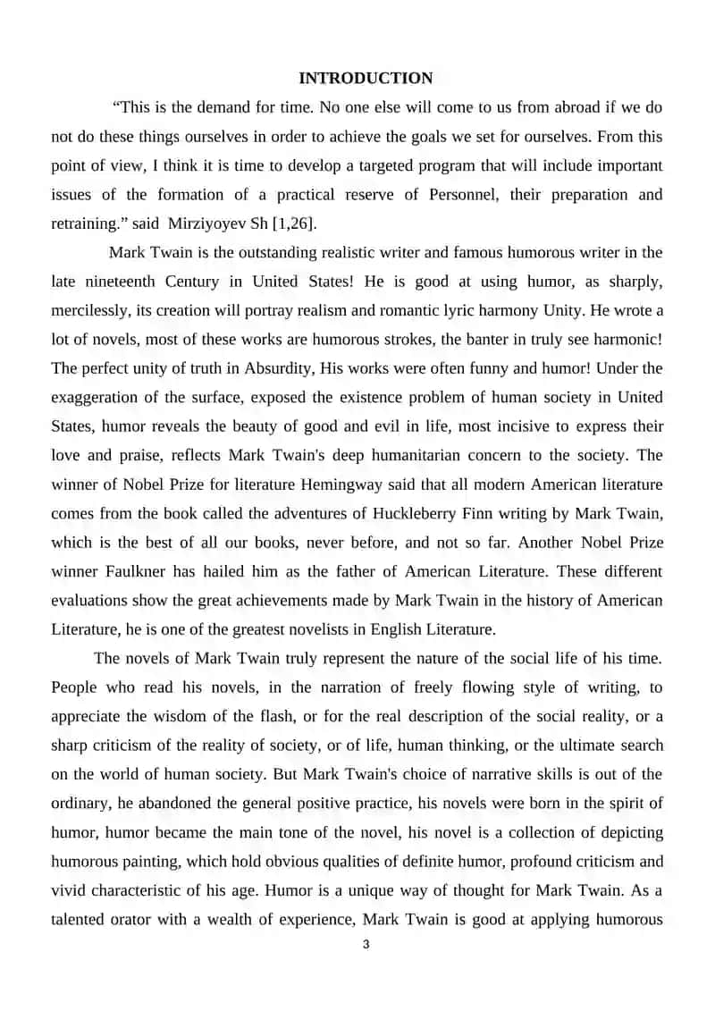 MARK TWAIN - A FOUNDER OF A HUMOROUS STORY 3
