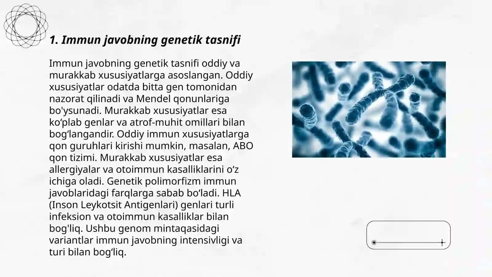 Immun javobning genetik nazorati 3