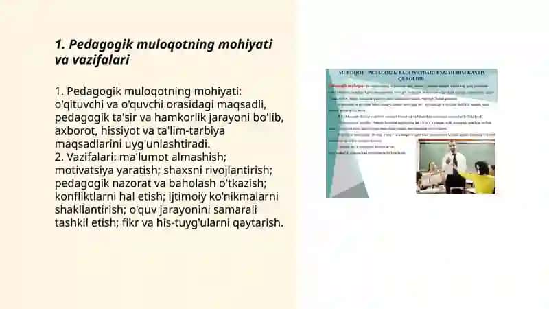 Pedagogik faoliyatda muloqot 3