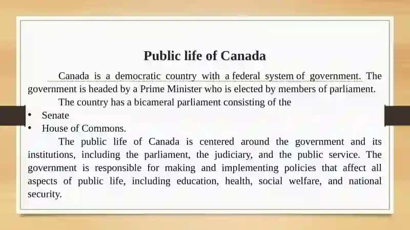 Public life of Canada 3