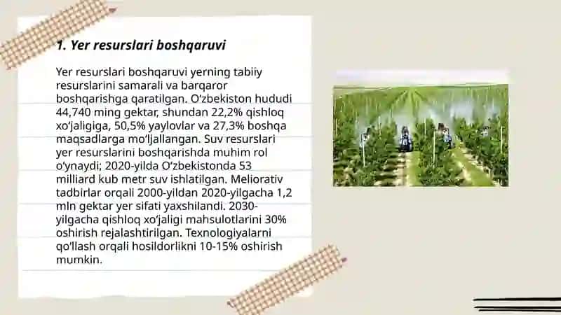 Agrosanoat majmuasida yer va suv resurslari 3