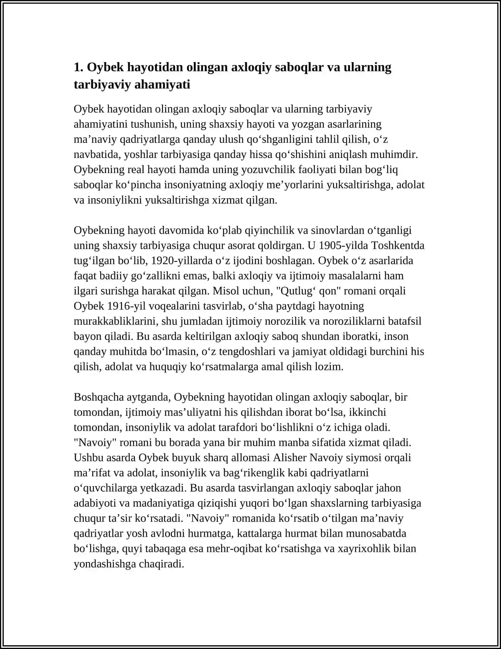 Oybek hayoti va asarlarning tarbiyaviy ahamiyati 3