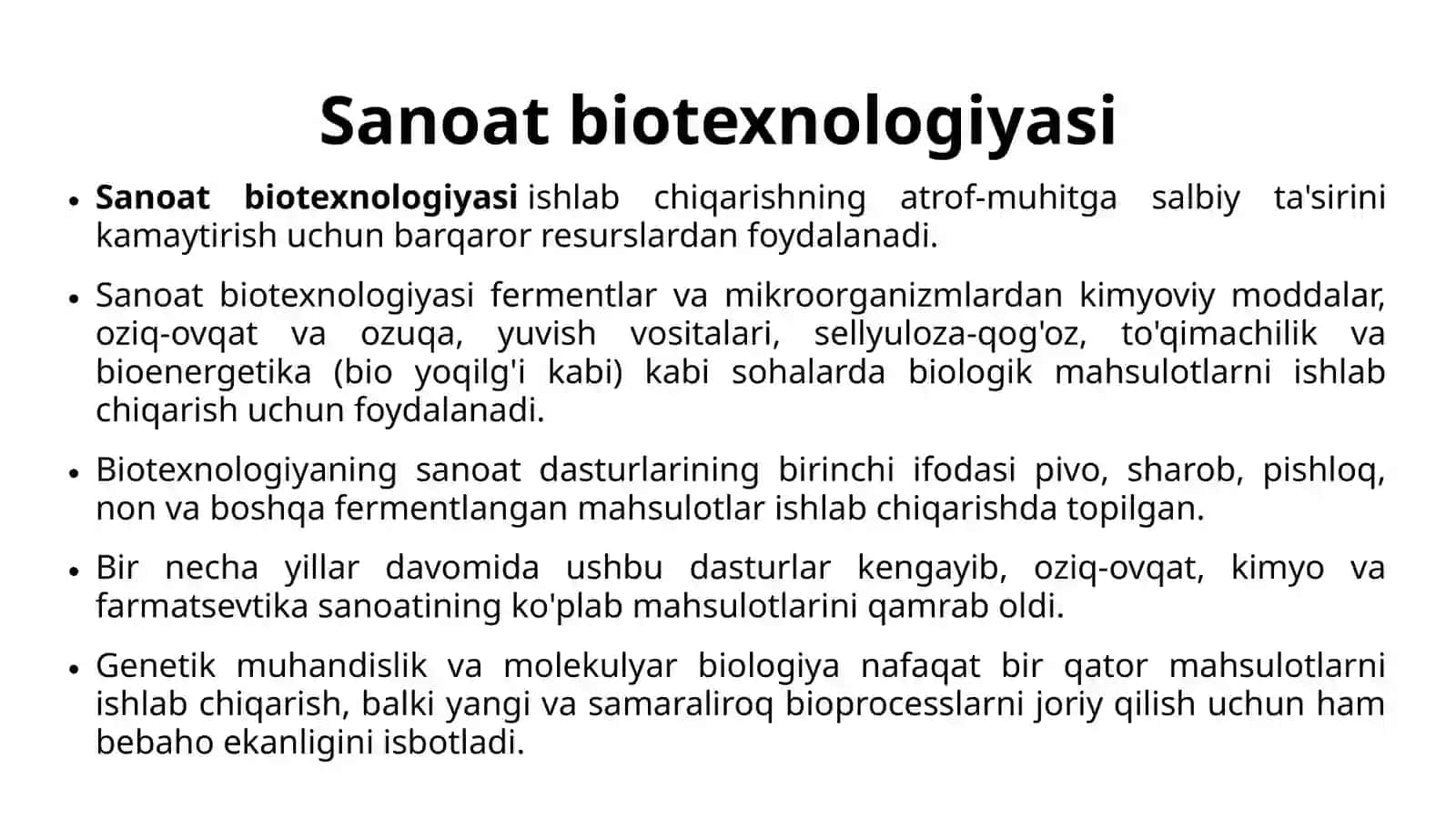 Sanoat biotexnologiyasi 3