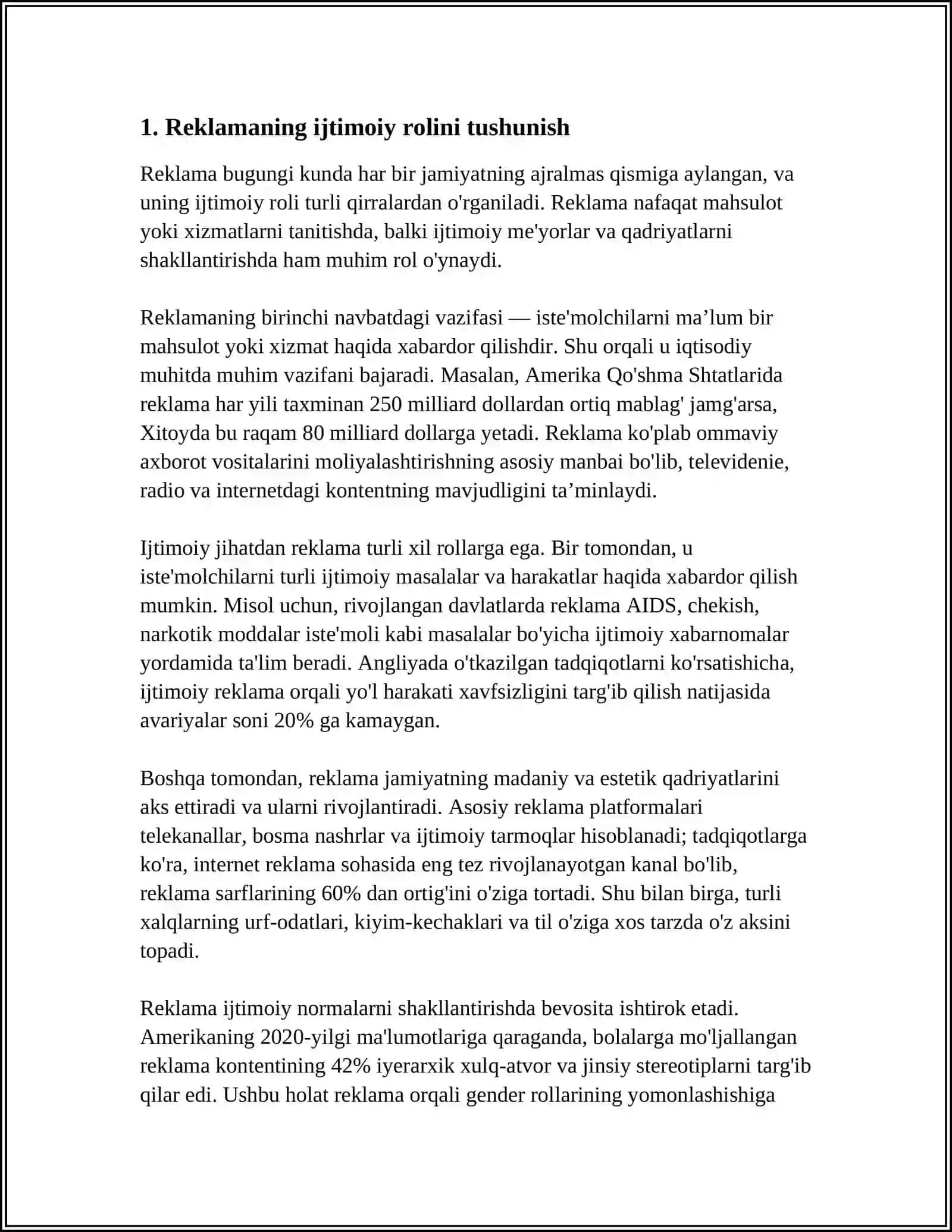 REKLAMANING IJTIMOIY MAZMUN-MOHIYATI 3