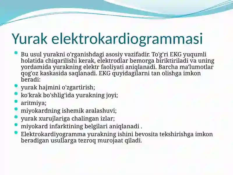 Yurak-qontomirlarini tekshirish usullari 3