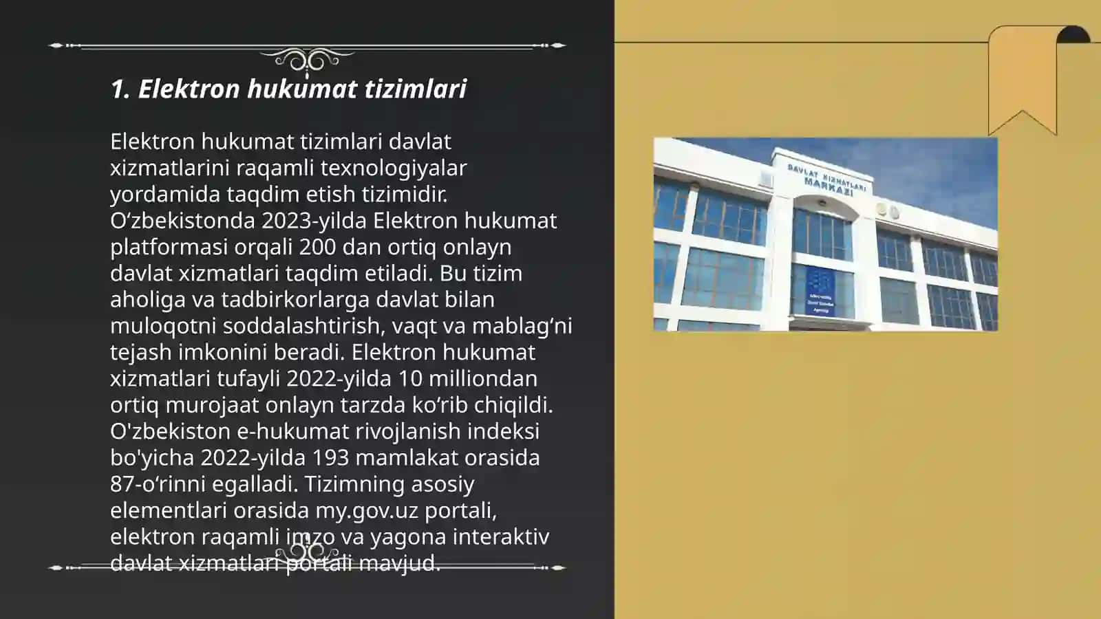 Elektron hukumat tizimlari 3