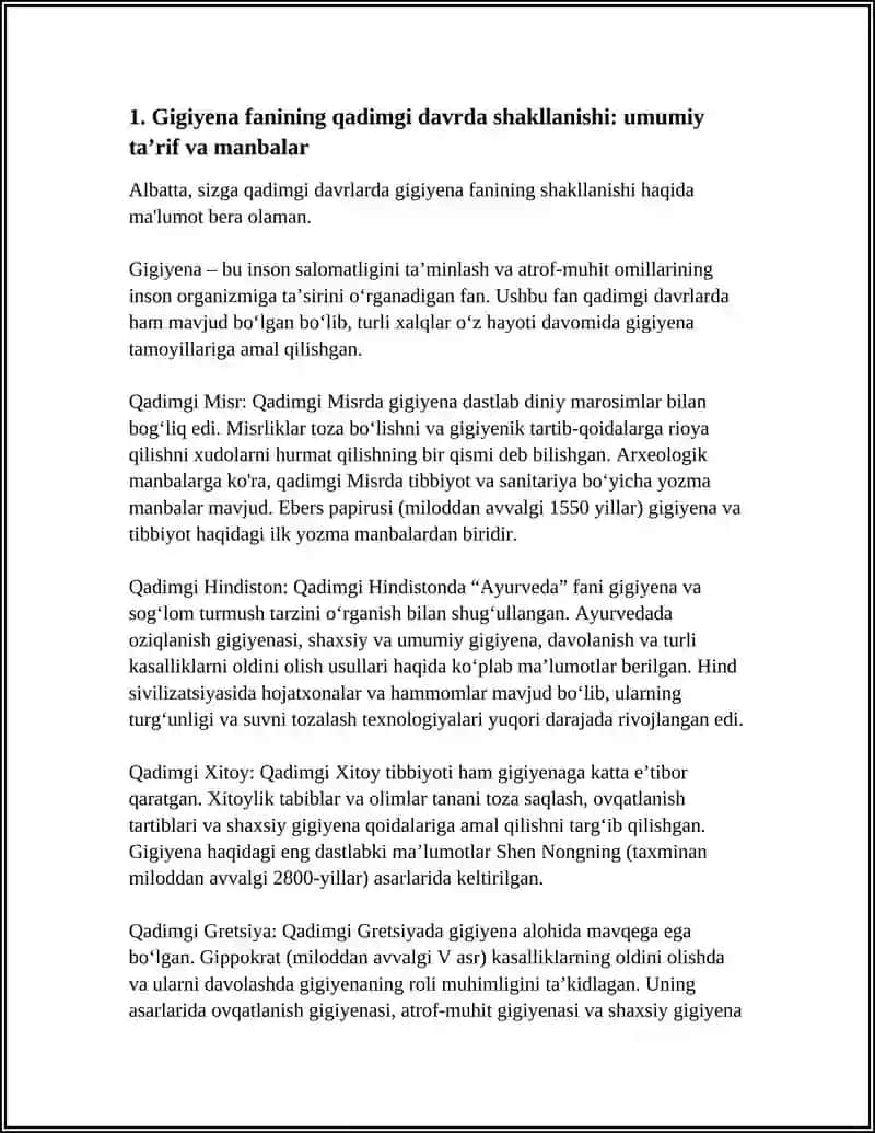 GIGIYENA FANINING QADIMGI DAVRDA SHAKLLANISHI 3