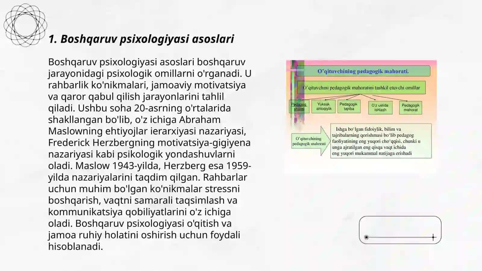 Boshgaruv psixologiyasi.Tibbiyotda boshqarish usullari 3