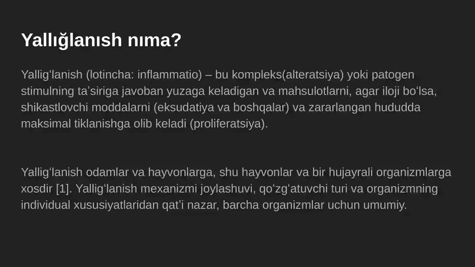 Yallığlanısh bosqıchları, belgıları 3