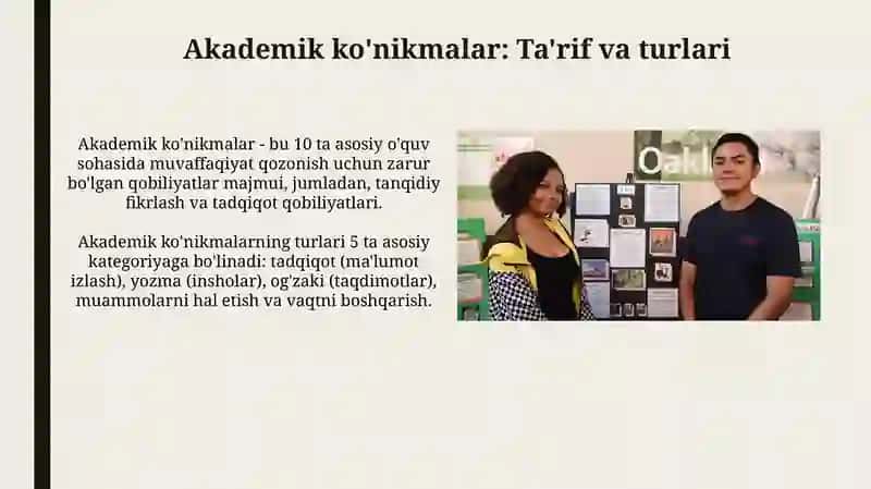 Akademik ko'nikmalar 3
