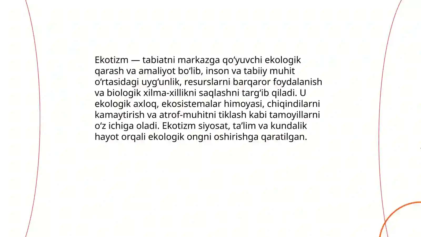 Ekotizm nima 3