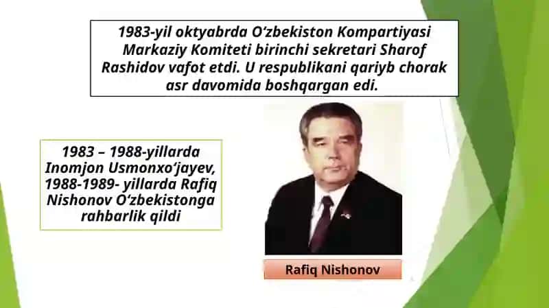MUSTAQILLIKKA ERISHISH ARAFASIDA OʻZBEKISTONDAGI IJTIMOIY- SIYOSIY JARAYONLAR 3