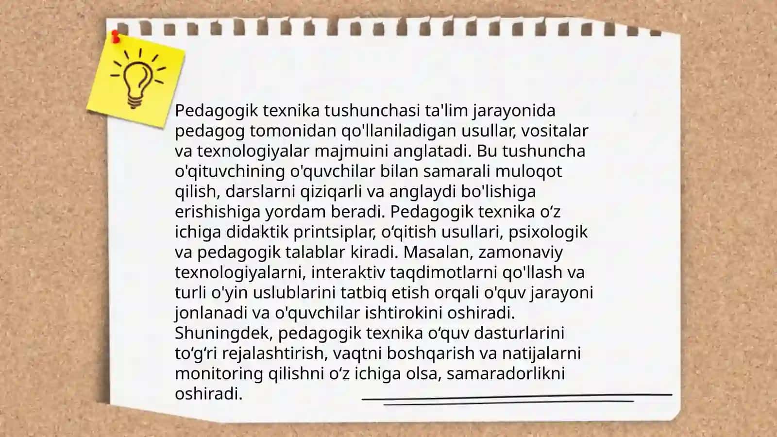 Pedagogik texnika xaqida tushuncha 3
