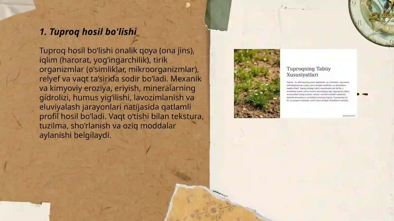 Tuproq va uning tabiiy xususiyatlari 3