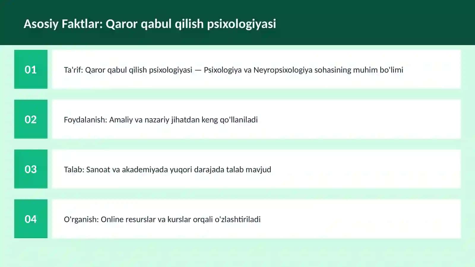 Qaror qabul qilish psixologiyasi 3