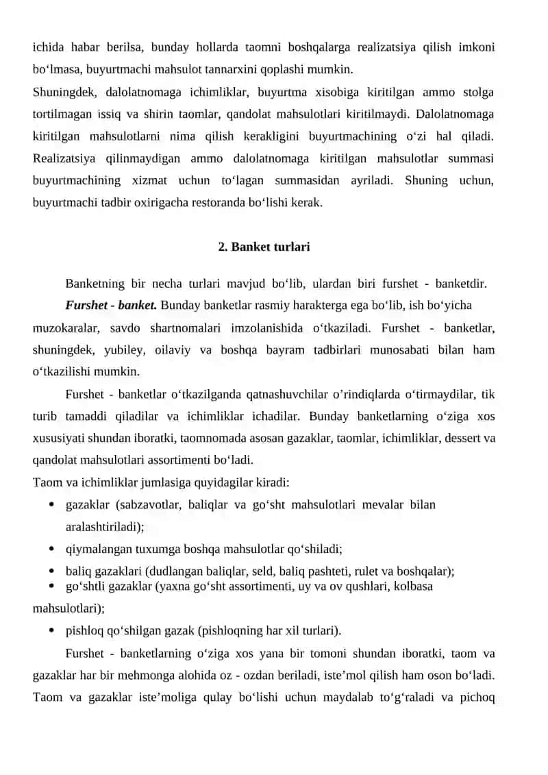 Banket xizmatlari 3