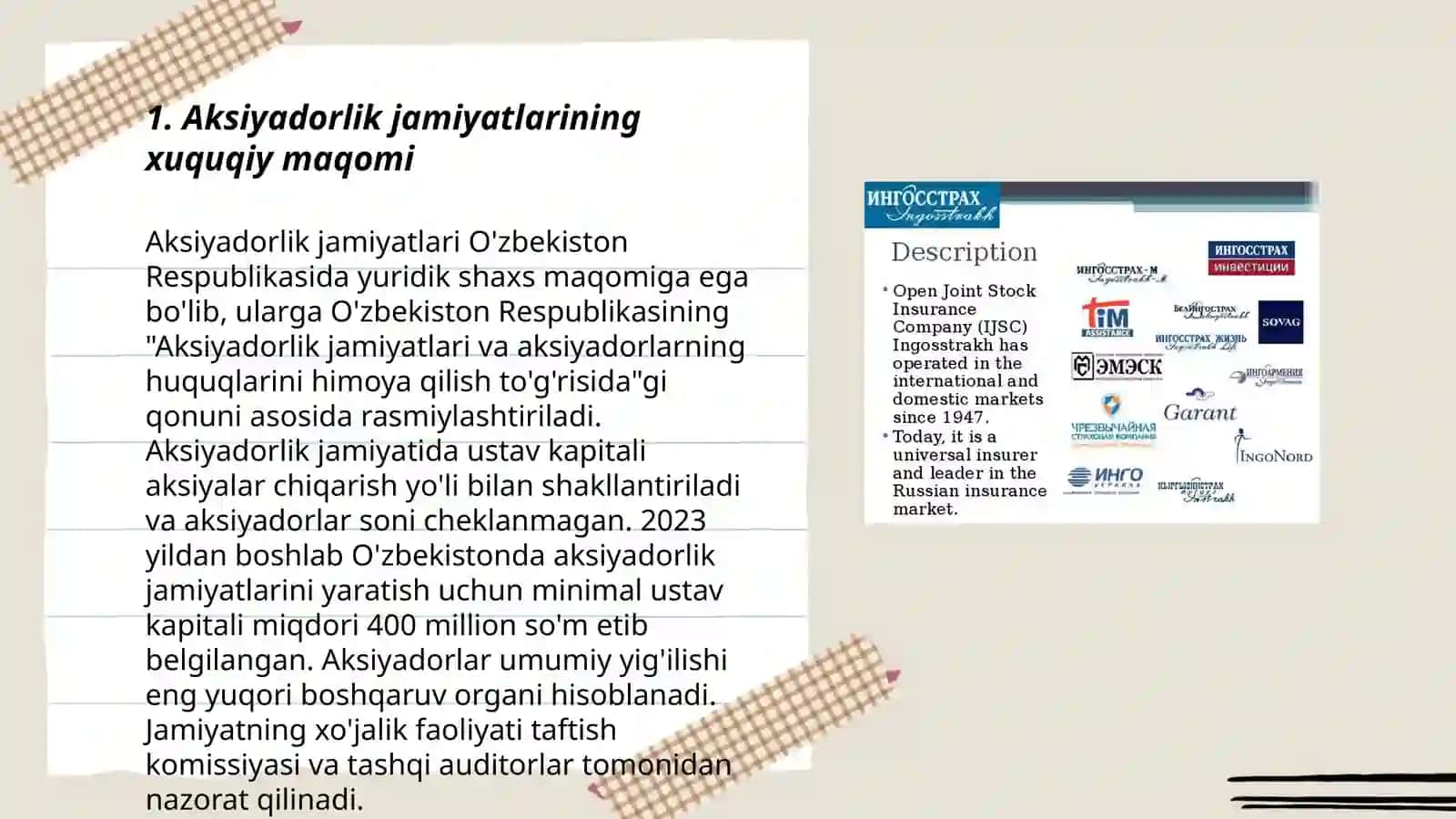 Aksiyadorlik jamiyatlarining huquqiy asoslari 3