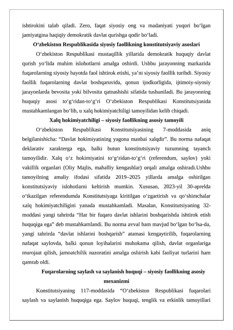 Siyosiy faollik va siyosiy madaniyat 3
