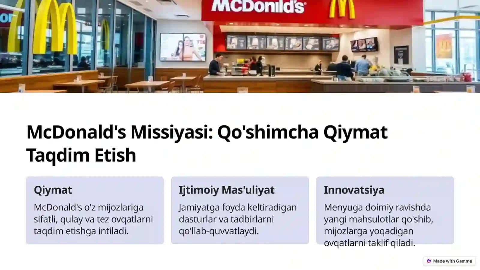 McDonald's Tarixi: Qisqacha Umumiy Ma'lumot 3