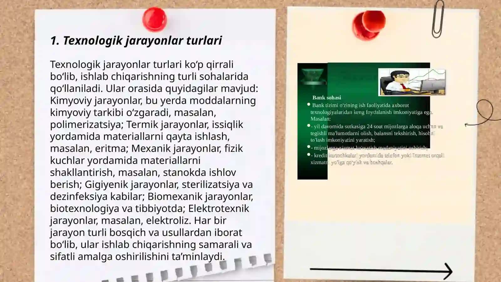 Texnologik jarayonlar turlari 3
