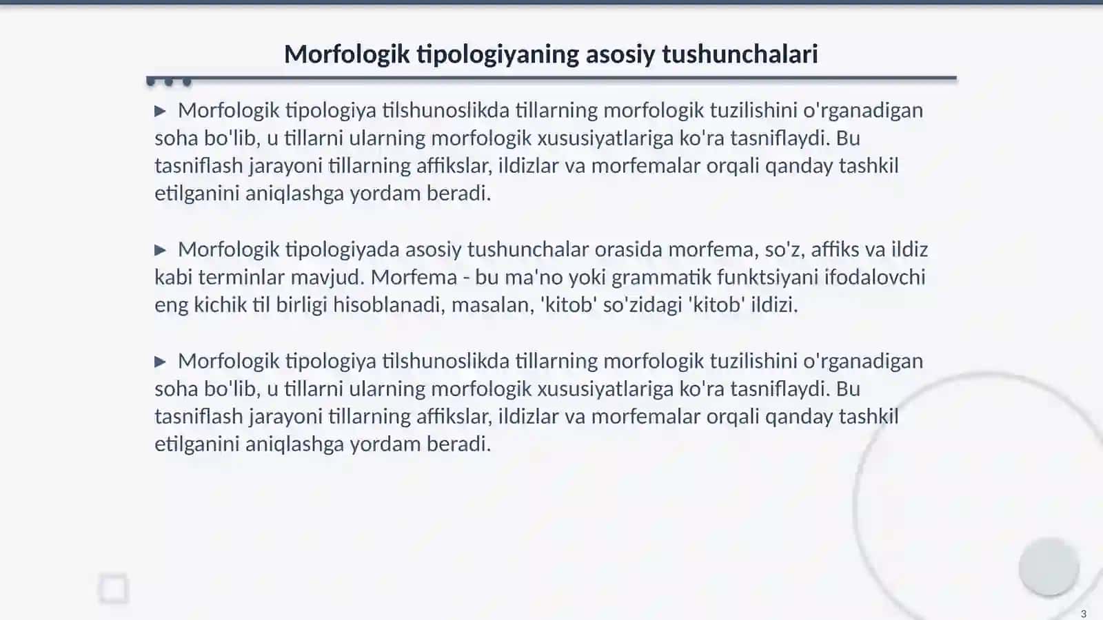 Morfologik tipologiya 3