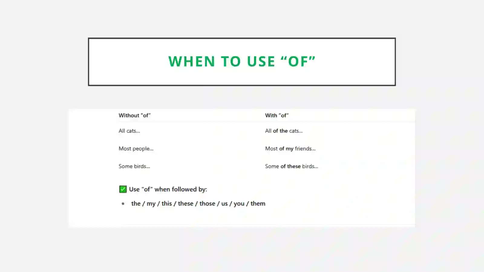 Quantifiers 3