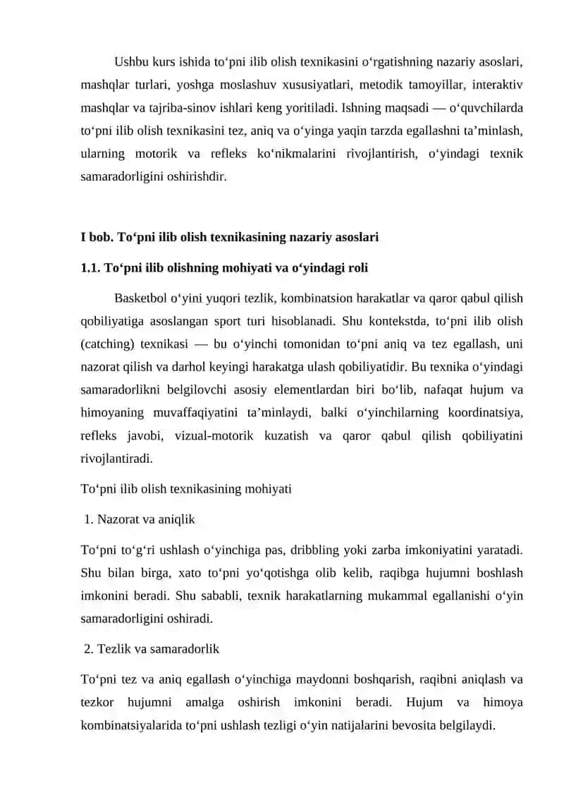 Basketbol o’yinida To‘pni ilib olish texnikasi 3