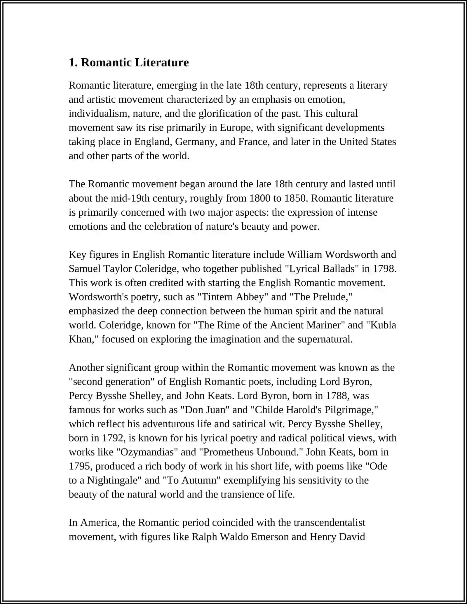 REFERAT: THE ROMANCE 3