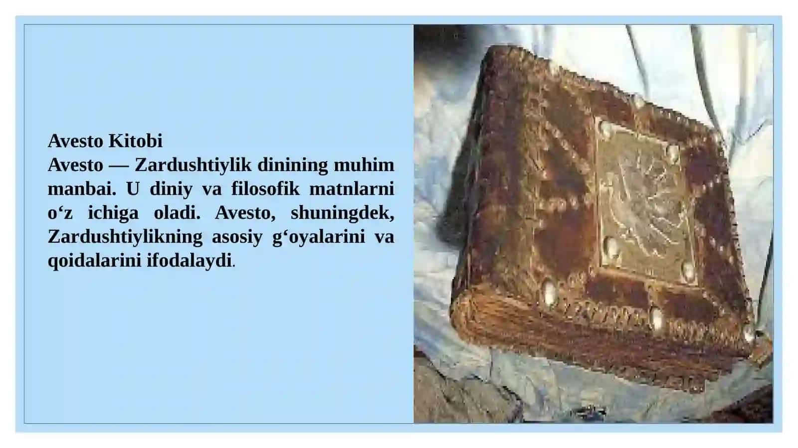 Avesto va maʼnaviy qadriyatlar 3