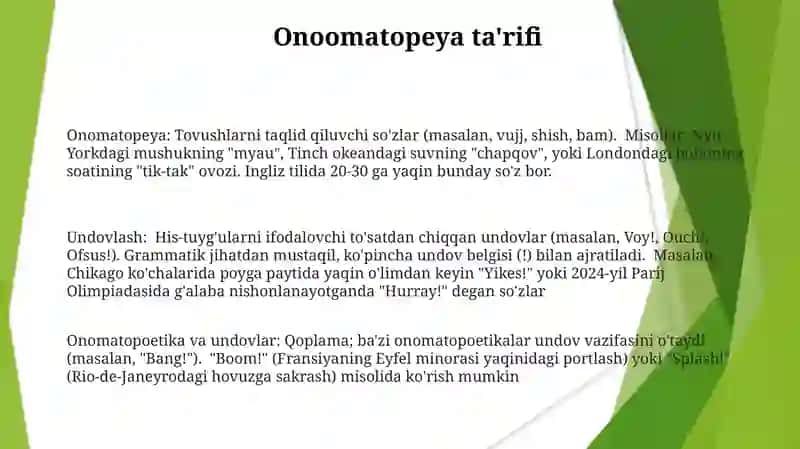 Onomatopeya va Undovlar 3