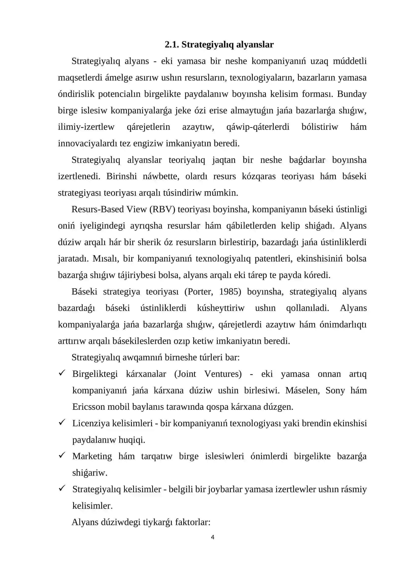 Transmilliy kompaniyalarda strategiyalıq alyanslar 3
